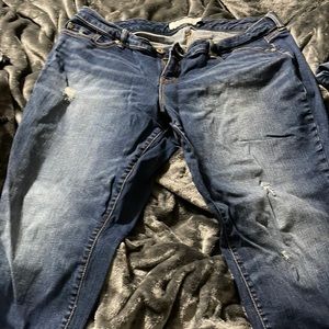 Torrid boyfriend jeans with a little destruction like new